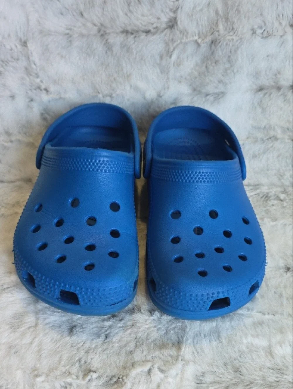 Pre-loved Kids Blue Croc-Style Slip-On Clogs Size J1